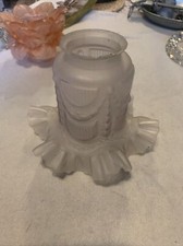 art deco glass tulip violin color R