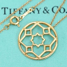 Tiffany & Co. Zellige Marrakesh Necklace 18" 18k Yellow Gold Picasso Auth #7830