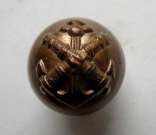 Ancien bouton bombé métal