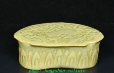 7.4'' Old Dynasty Yaozhou Kiln Porcelain Rabbit Animal Weeping Willow Pillow