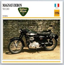 MAGNAT-DEBON 500 C4SO 1956 France Edito Service Atlas Motorcycle Card