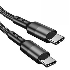USB-C to PD 3A 60W Fast Charger Dual Type C Charging Data Sync USB Cable USB-C