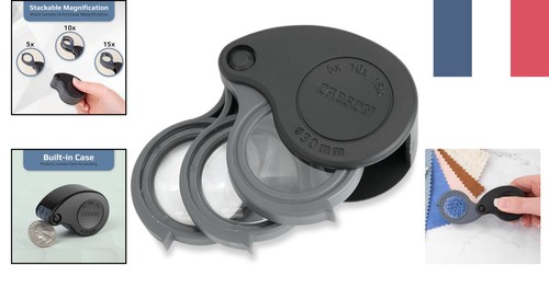 Loupe pliable 10x - loupe, 5x/10x/15x