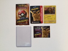 Pokemon Detective Pikachu Cards Manual Plastic Card Protector Empty Wrapper Pack