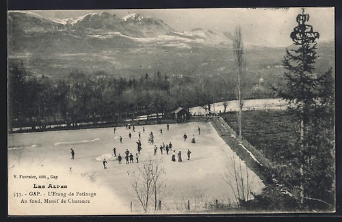 Cpa gap etang de - de, patinage