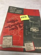 Revue Technique Automobile Citroën tube HY 72 HZ 72 9CV HY72 HZ72 RTA