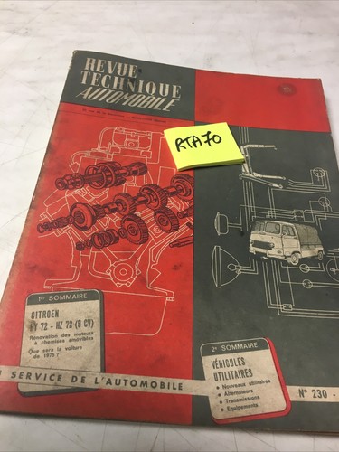 Revue technique automobile - revue,