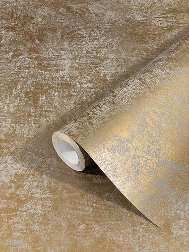 Papier peint doré uni moderne