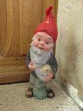 HEISSNER NAIN DE JARDIN 917 AVEC POMME WEST GERMANY JOUET ANCIEN PLASTIQUE TOY