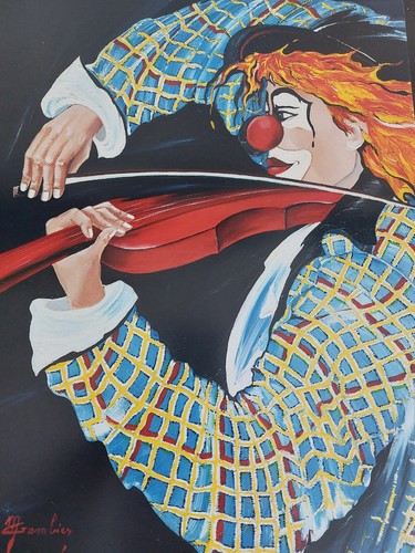 Clown tableau sur toile - sur,