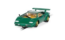 Scalextric Voiture Slot 1:32 Lamborghini Countach - Vert - C4500