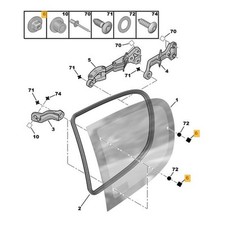 Lot 2 Clip Fixation Fenêtre