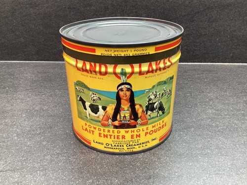 Ancienne boîte métal - , lait