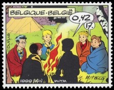 BELGIUM 1771d - Comic Strips "La Patrouille des Castors" (pb56118)