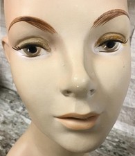 Vintage Mannequin head bust Girl Young Man Woman male female Adel Rootstein type