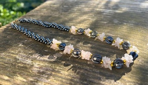 Collier ancien perles multi