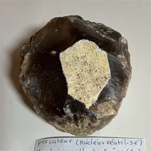 Néolithique silex percuteur - néolithique,