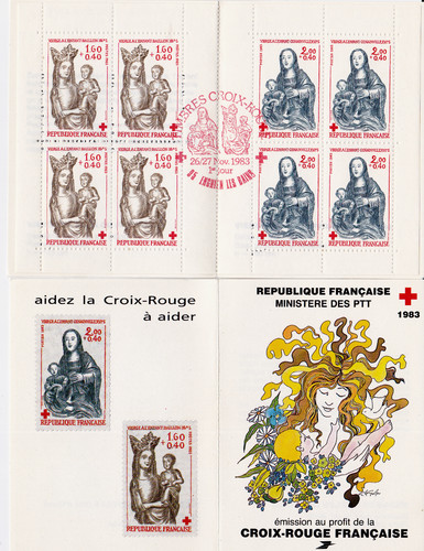 Carnet croix rouge france - rouge,