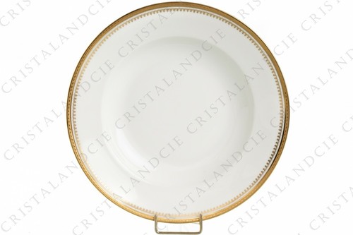 Assiette creuse incrustations