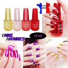 Lot de 2 vernis à ongles effet MIROIR ! 12 couleurs aux choix Métal / 18 ml x 2