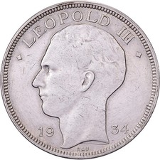 [#1512161] Belgium, Leopold III, 20 Francs, 1935, Brussels, Silver, EF(40-45), K