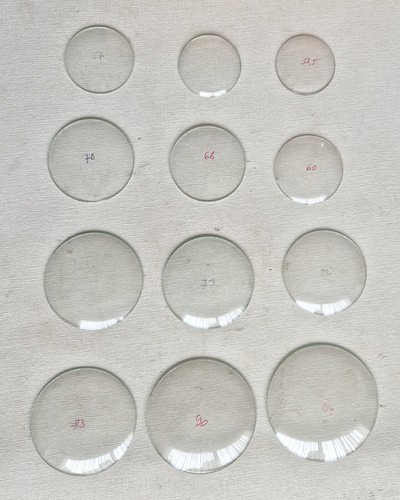 Verre pendule réveil bombé