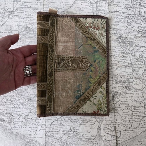 Carnet ancien vers 1900 tissu - 1900,