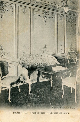 Carte paris hôtel continental - carte,