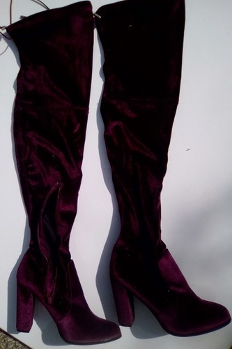 Bottes cuissardes velours