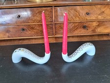 Paire de bougeoirs en