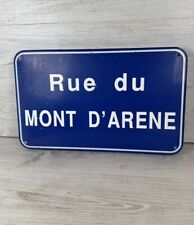 ?Old street sign enamelled sheet steel decoration vintage Rue Du Mont