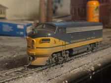 HO Scale Weathered Stewart C&O EMD F7A Diesel Locomotive