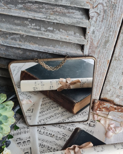 Ancien petit miroir - miroir, de