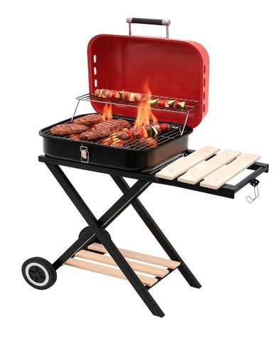 Grill charbon mobile - À,