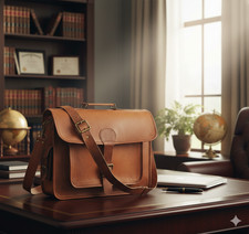 Sac messager en cuir