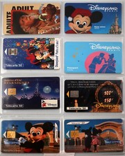 art.421-n.5 telephone card-France-Telecarte + 3 extra passport Disneyland.