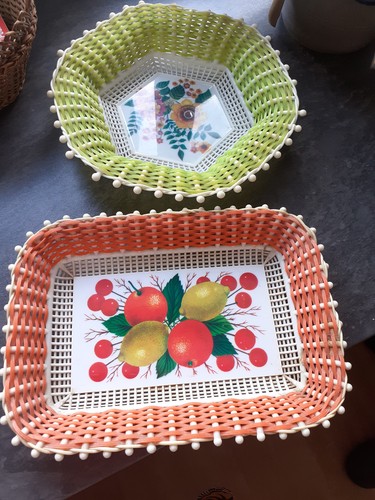 Orange verte corbeilles - verte,