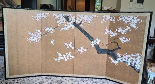 Paravent pliant japonais