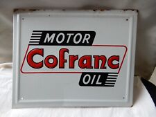 old garage oil canvas chest, no enamelled, old oil can