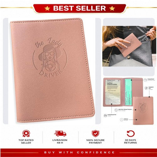 Porte carte grise femme - , rose
