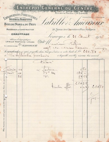 Limoges scierie latrille - scierie,