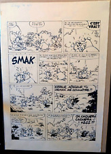 CHLOROPHYLLE  Planche original "le combat des mages" de Walli