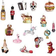 Boules de Noël en Verre Soufflée à la Bouche Décoration de Sapin Amusante Vol 1