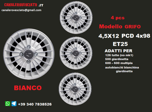 Jantes alliage 5 12 - 4, en