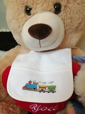 Bavoir bébé fait main point