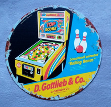 Plaque métal vintage Flipper