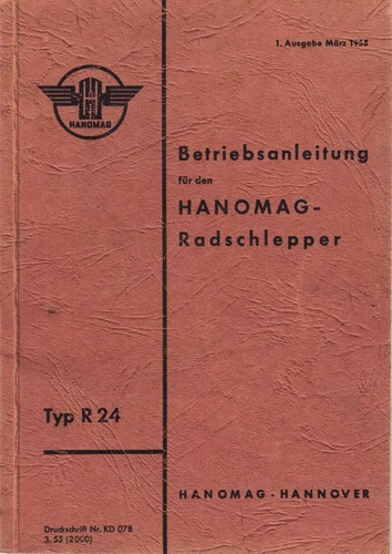 Hanomag r24 chargeur - r24,