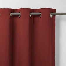 Rideau occultant 140x260 cm Polyester Rouge