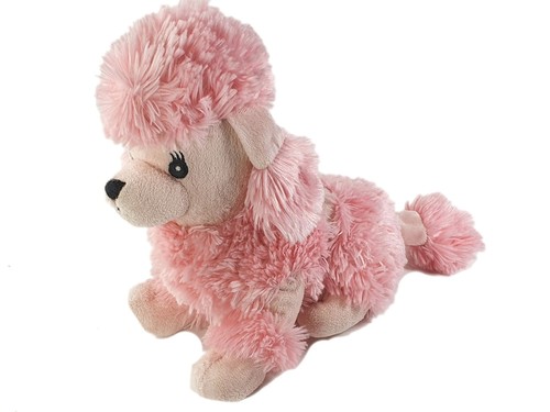 Peluche chien caniche rose - chien,