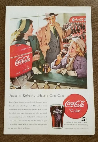 1948 vtg page coca - page, cola